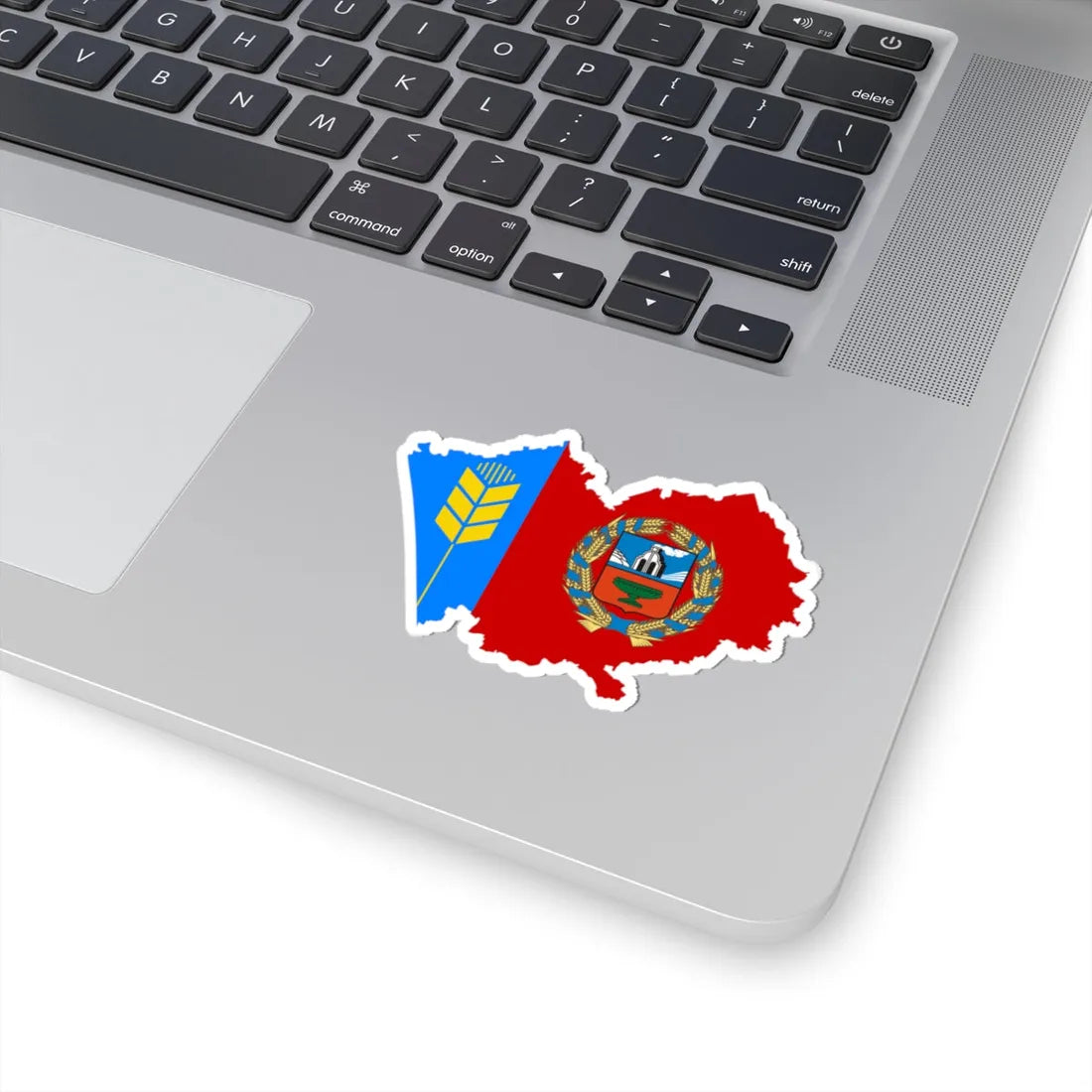 Flag map of Altai Krai (Russia) STICKER Vinyl Kiss-Cut Decal - The Sticker Space