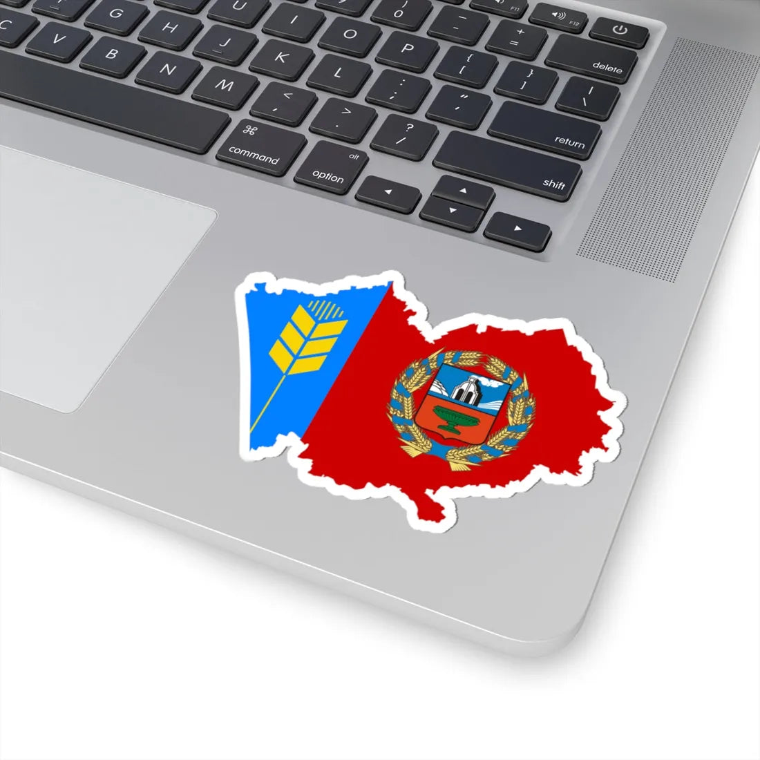 Flag map of Altai Krai (Russia) STICKER Vinyl Kiss-Cut Decal - The Sticker Space