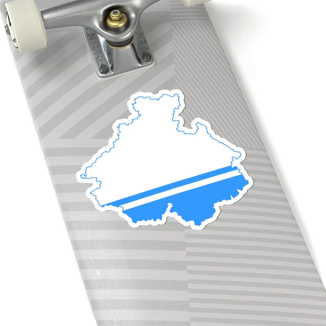 Flag-map of Altai Republic (Russia) STICKER Vinyl Kiss-Cut Decal - The Sticker Space