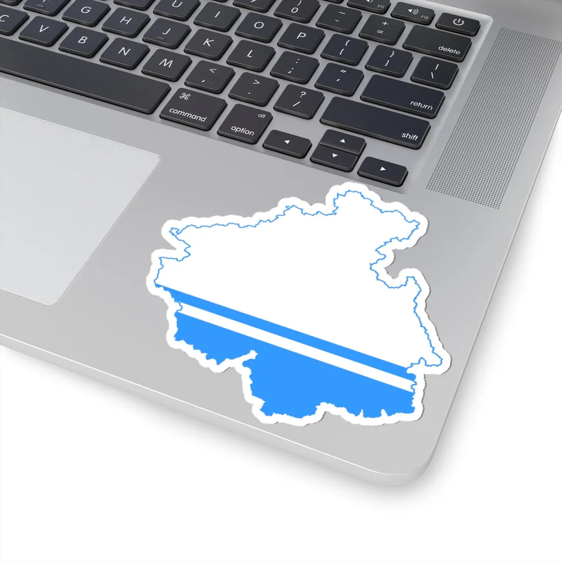 Flag-map of Altai Republic (Russia) STICKER Vinyl Kiss-Cut Decal - The Sticker Space