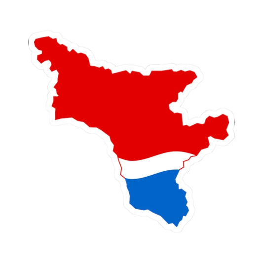 Flag-map of Amur Oblast (Russia) STICKER Vinyl Kiss-Cut Decal 2 Inch White - The Sticker Space