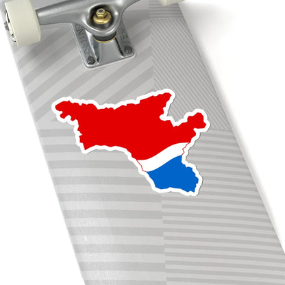 Flag-map of Amur Oblast (Russia) STICKER Vinyl Kiss-Cut Decal - The Sticker Space