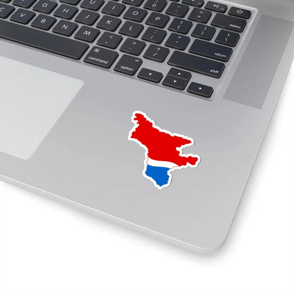 Flag-map of Amur Oblast (Russia) STICKER Vinyl Kiss-Cut Decal - The Sticker Space