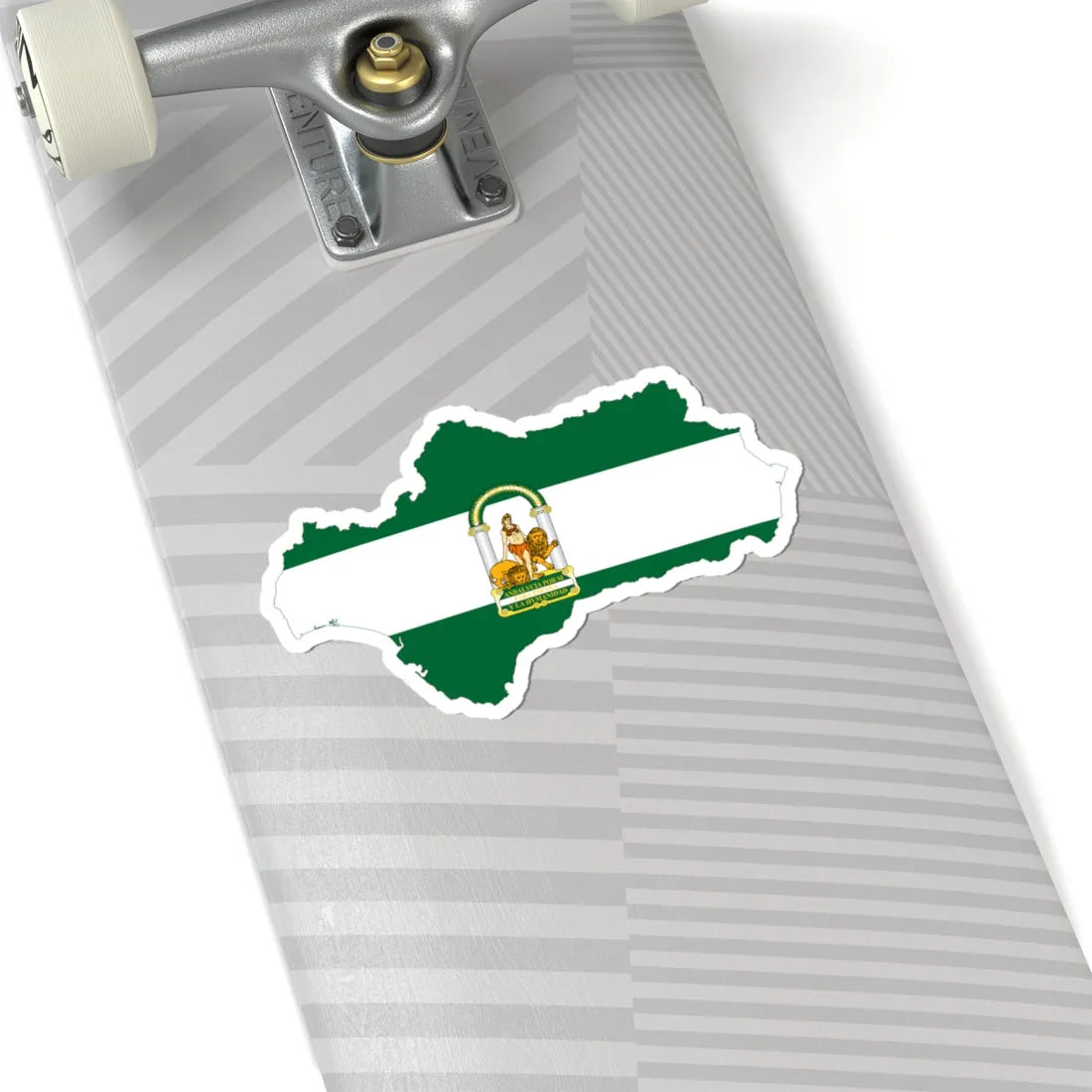 Flag map of Andalucia (Spain) STICKER Vinyl Kiss-Cut Decal - The Sticker Space