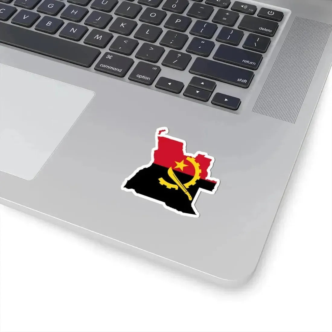 Flag map of Angola (Angola) STICKER Vinyl Kiss-Cut Decal - The Sticker Space