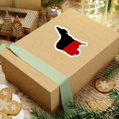 Flag map of Aosta (Italy) STICKER Vinyl Kiss-Cut Decal - The Sticker Space