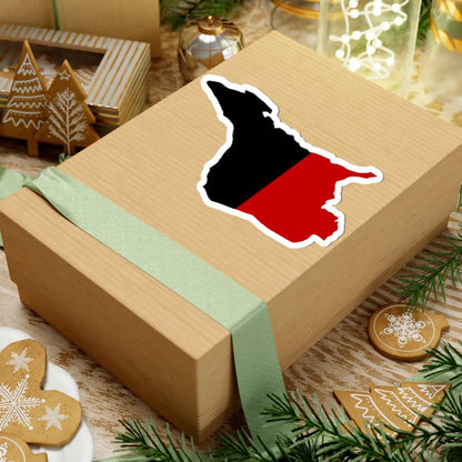 Flag map of Aosta (Italy) STICKER Vinyl Kiss-Cut Decal - The Sticker Space