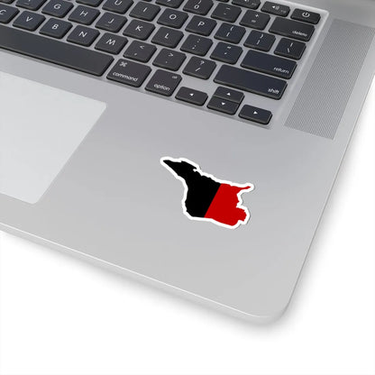 Flag map of Aosta (Italy) STICKER Vinyl Kiss-Cut Decal - The Sticker Space