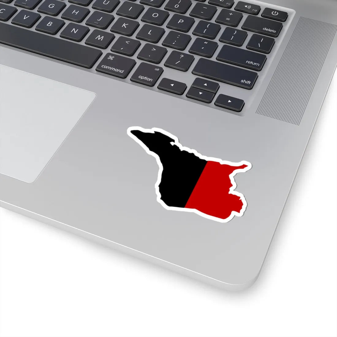 Flag map of Aosta (Italy) STICKER Vinyl Kiss-Cut Decal - The Sticker Space