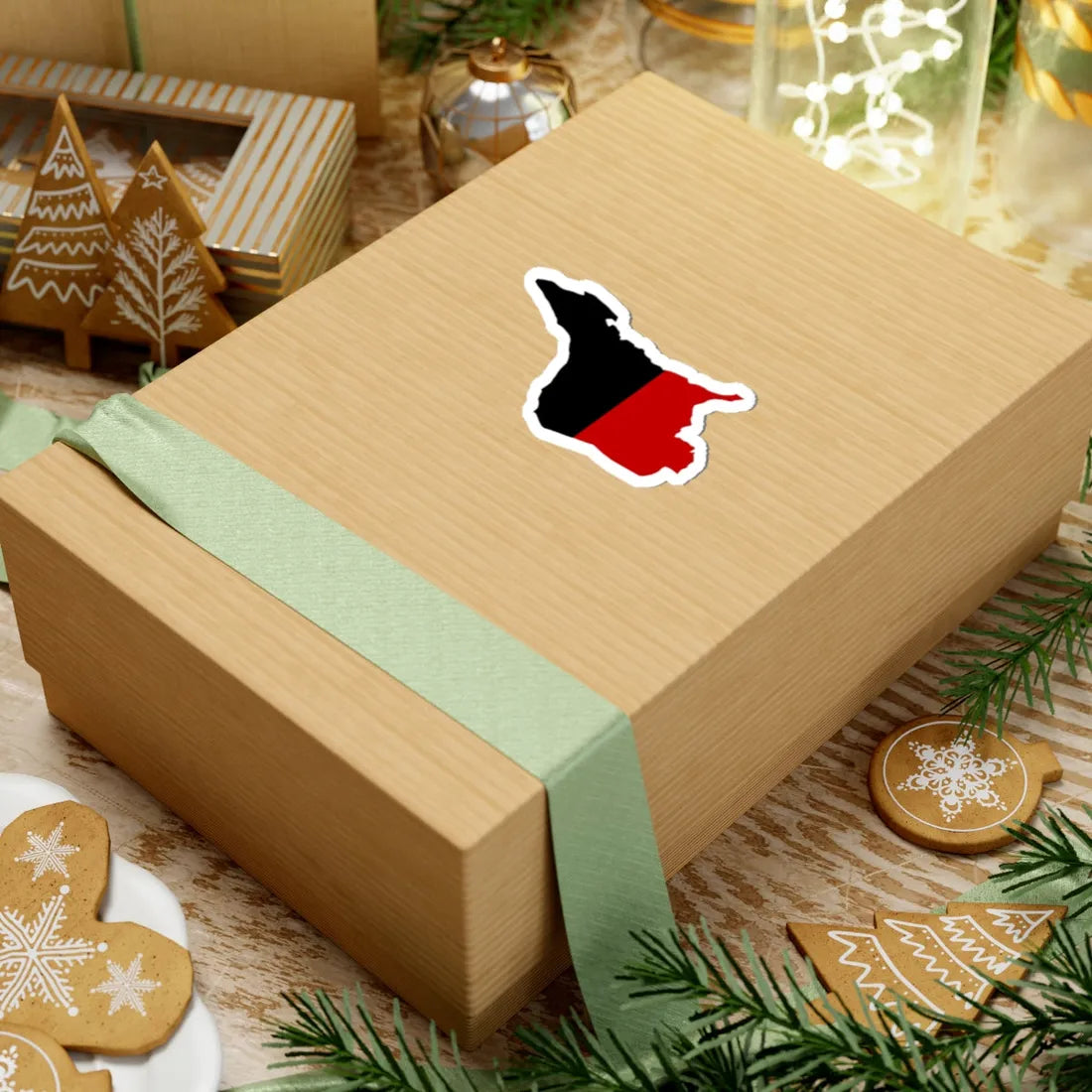 Flag map of Aosta (Italy) STICKER Vinyl Kiss-Cut Decal - The Sticker Space