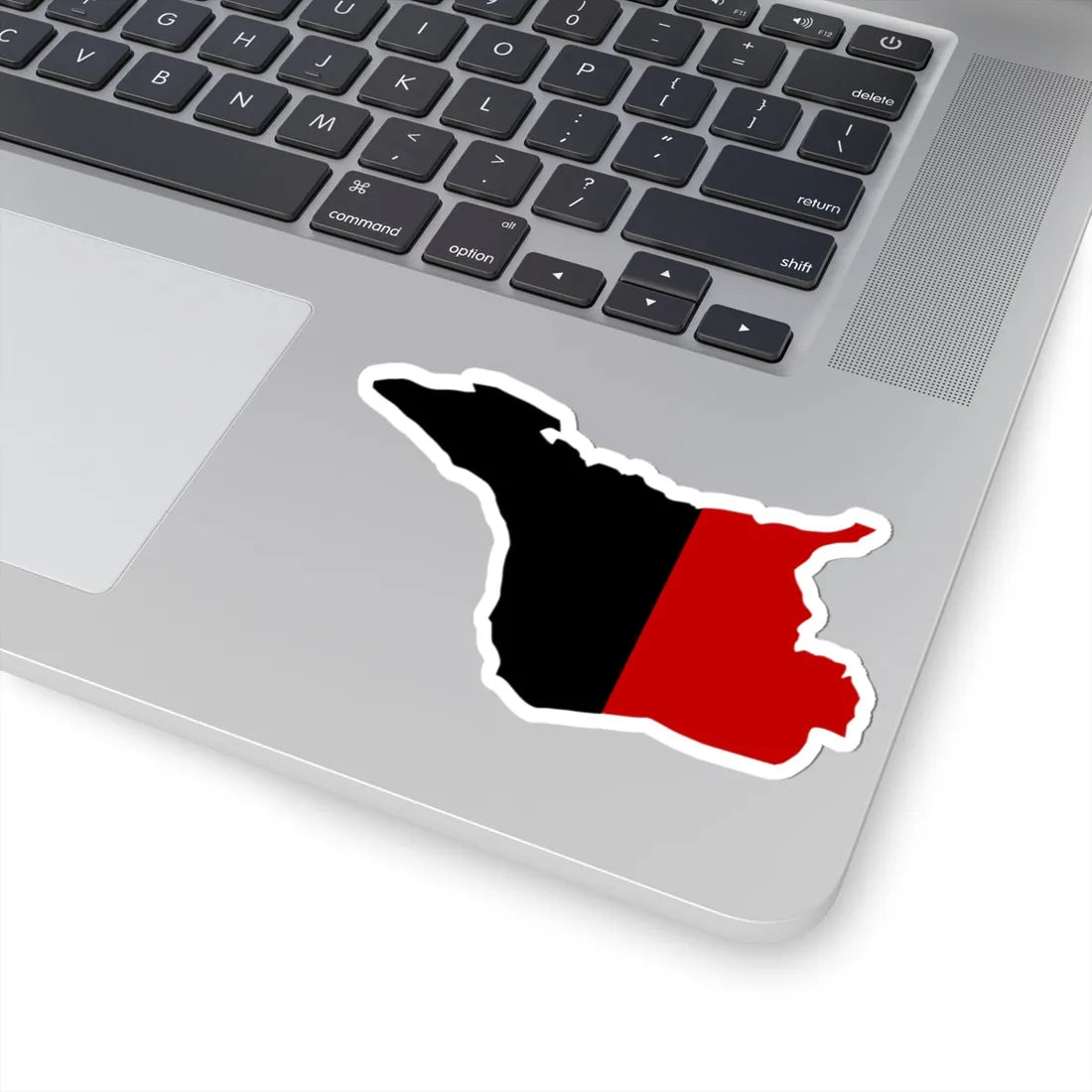 Flag map of Aosta (Italy) STICKER Vinyl Kiss-Cut Decal - The Sticker Space