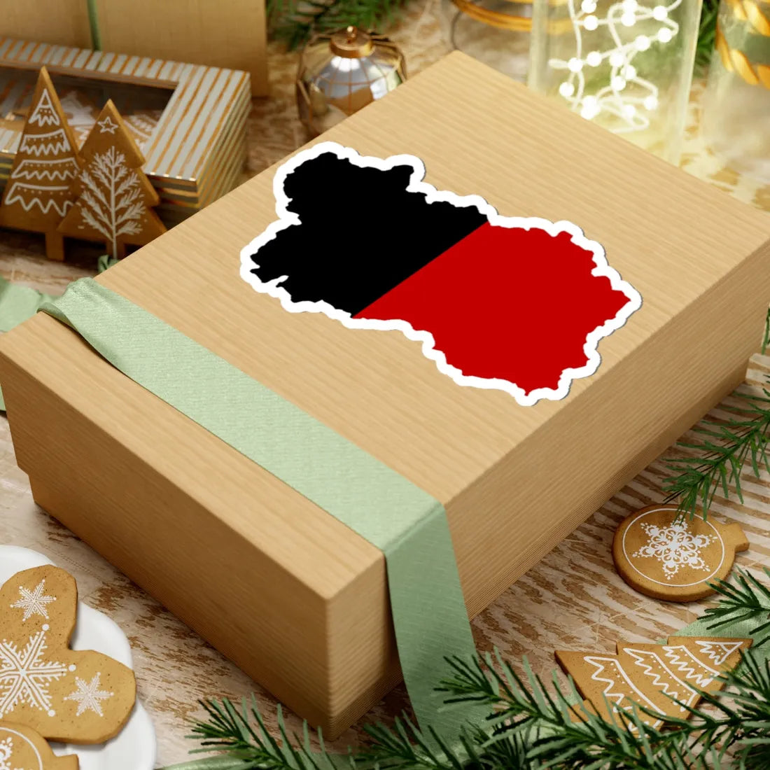 Flag map of Aosta Valley (Italy) STICKER Vinyl Kiss-Cut Decal - The Sticker Space