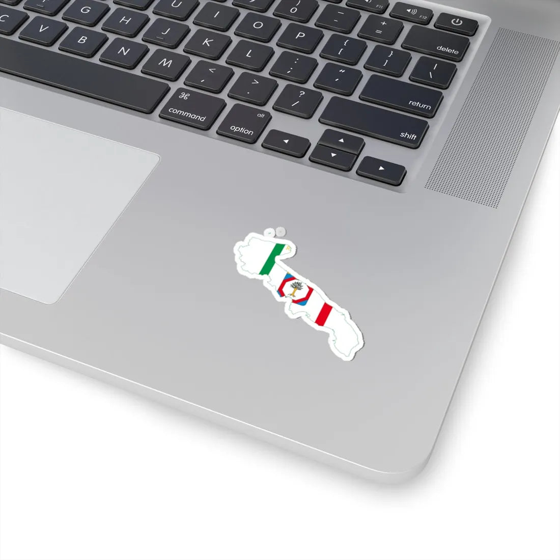 Flag map of Apulia (Italy) STICKER Vinyl Kiss-Cut Decal - The Sticker Space