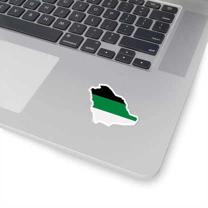 Flag map of Arabia (Saudi Arabia) STICKER Vinyl Kiss-Cut Decal - The Sticker Space