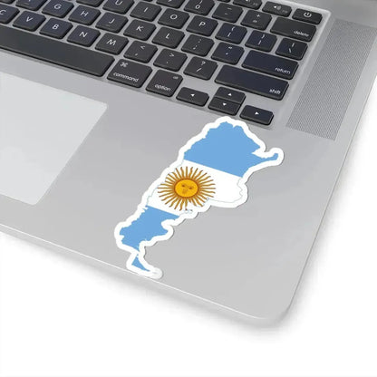 Flag map of Argentina (Argentina) STICKER Vinyl Kiss-Cut Decal - The Sticker Space