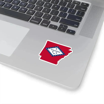 Flag-map of Arkansas (United States) STICKER Vinyl Kiss-Cut Decal - The Sticker Space