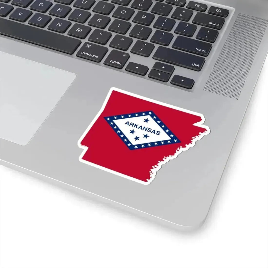 Flag-map of Arkansas (United States) STICKER Vinyl Kiss-Cut Decal - The Sticker Space