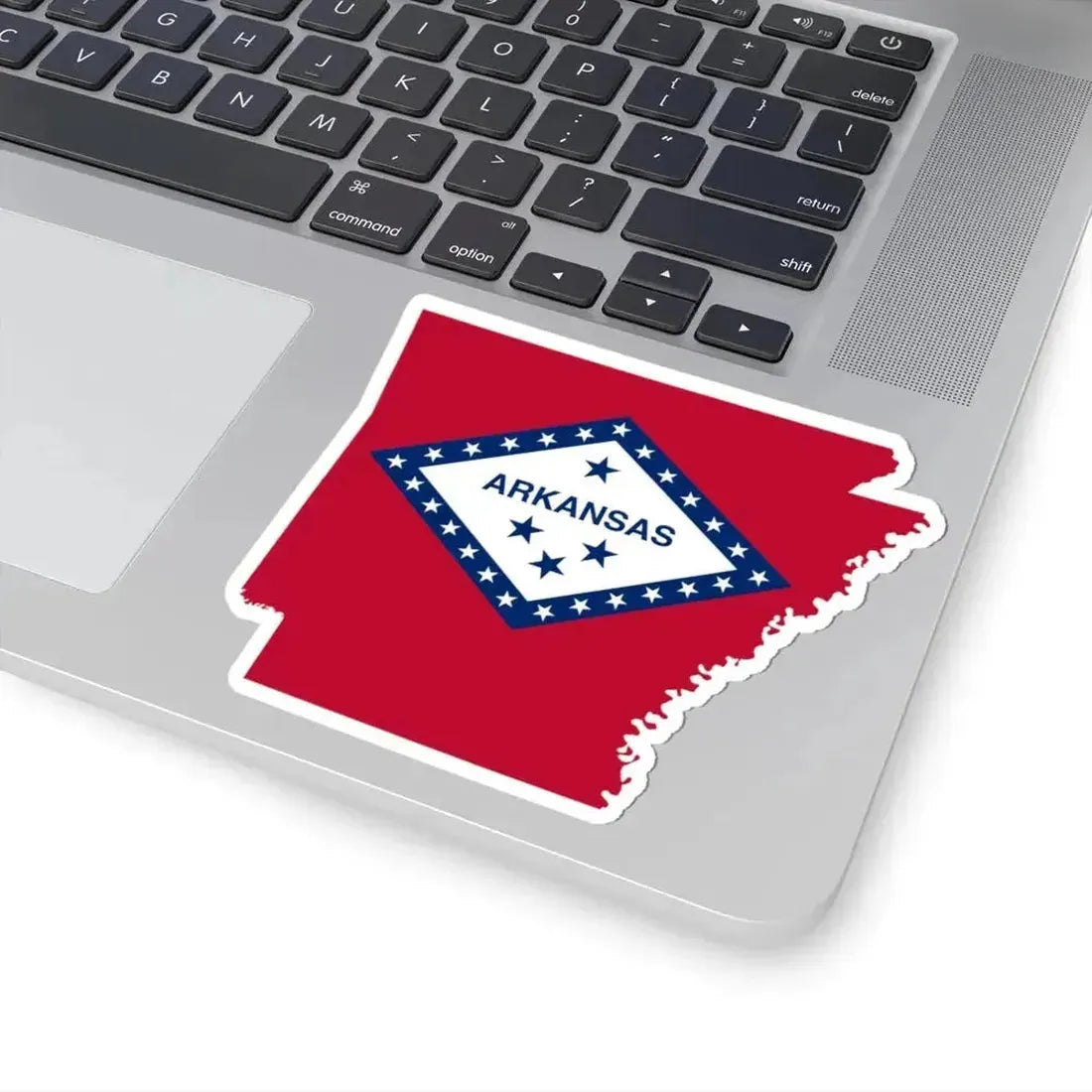 Flag-map of Arkansas (United States) STICKER Vinyl Kiss-Cut Decal - The Sticker Space