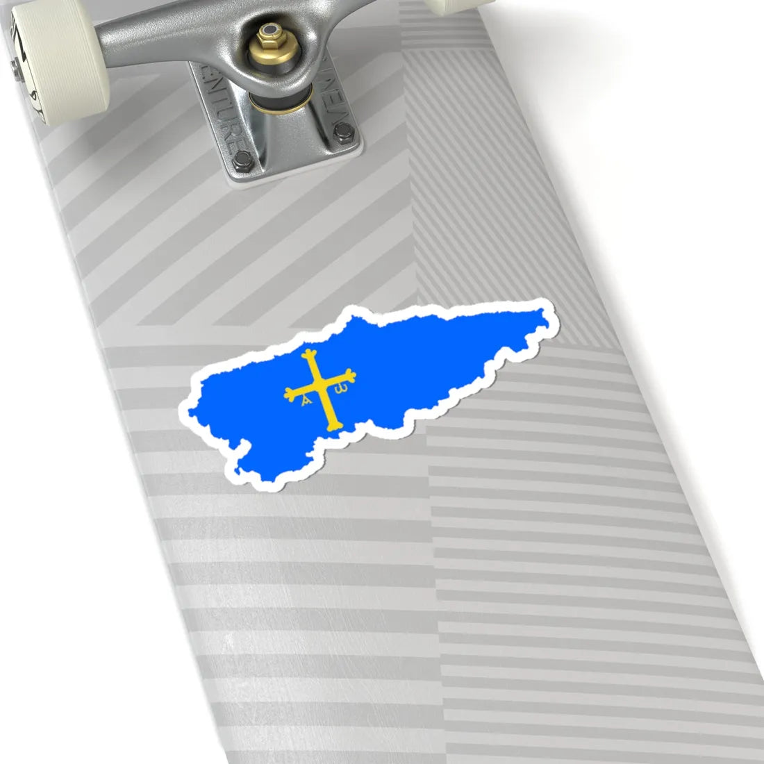 Flag map of Asturias (Spain) STICKER Vinyl Kiss-Cut Decal - The Sticker Space