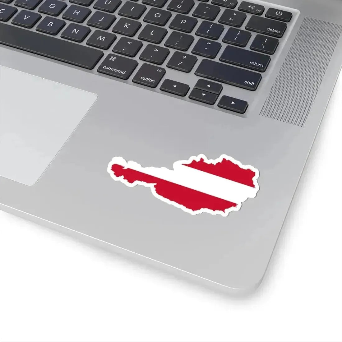 Flag-map of Austria (Austria) STICKER Vinyl Kiss-Cut Decal - The Sticker Space