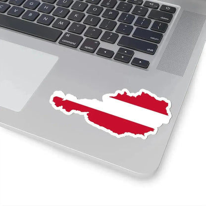 Flag-map of Austria (Austria) STICKER Vinyl Kiss-Cut Decal - The Sticker Space