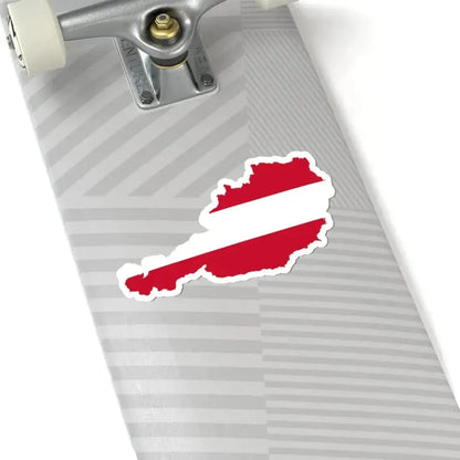 Flag-map of Austria (Austria) STICKER Vinyl Kiss-Cut Decal - The Sticker Space