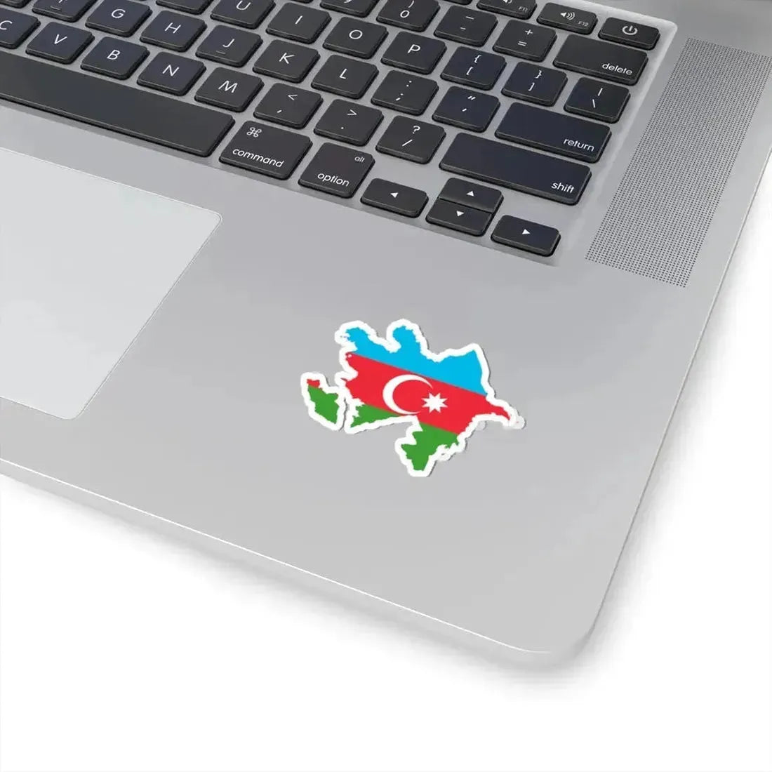 Flag-map of Azerbaijan (Azerbaijan) STICKER Vinyl Kiss-Cut Decal - The Sticker Space