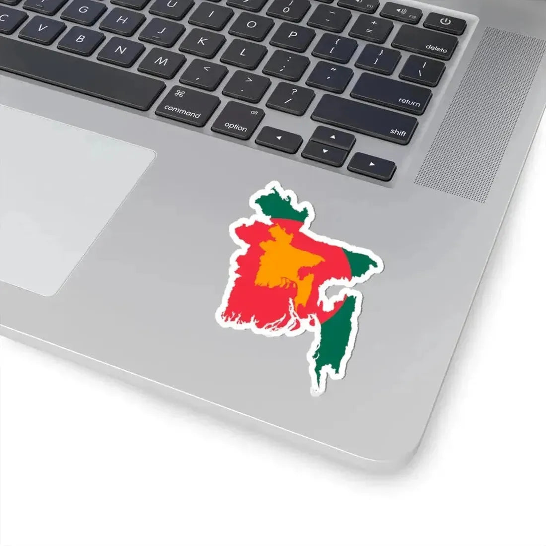 Flag-map of Bangladesh 1971-1972 (Bangladesh) STICKER Vinyl Kiss-Cut Decal - The Sticker Space