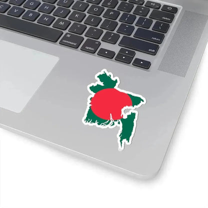 Flag-map of Bangladesh (Bangladesh) STICKER Vinyl Kiss-Cut Decal - The Sticker Space