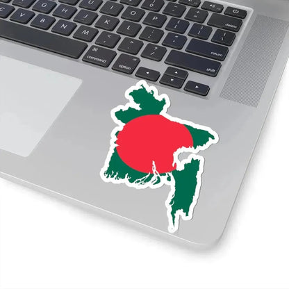 Flag-map of Bangladesh (Bangladesh) STICKER Vinyl Kiss-Cut Decal - The Sticker Space