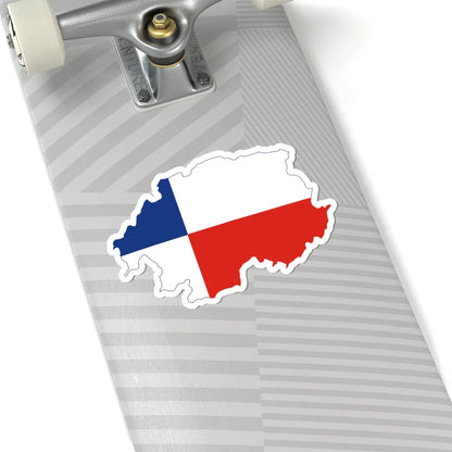 Flag Map Of Banska Bystrica (Slovakia) STICKER Vinyl Kiss-Cut Decal - The Sticker Space