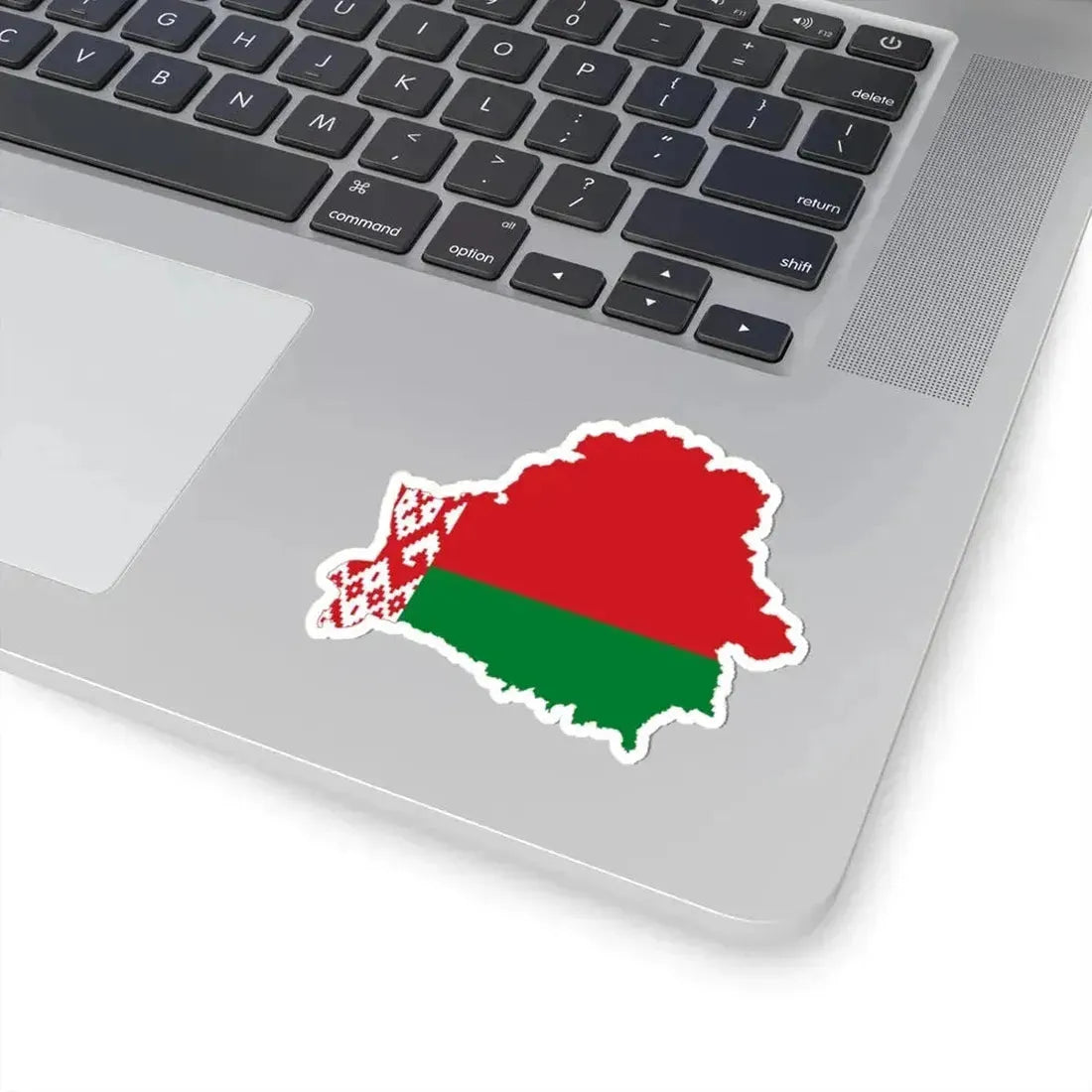 Flag-map of Belarus (Belarus) STICKER Vinyl Kiss-Cut Decal - The Sticker Space