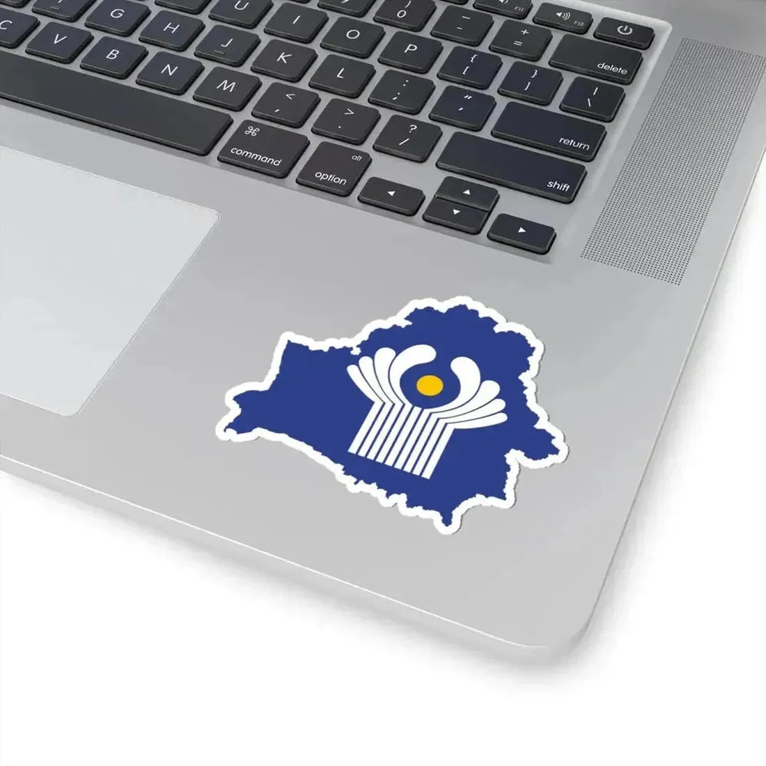 Flag-map of Belarus CIS (Belarus) STICKER Vinyl Kiss-Cut Decal - The Sticker Space