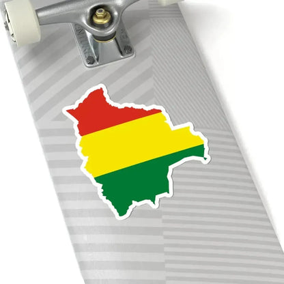 Flag-map of Bolivia (Bolivia) STICKER Vinyl Kiss-Cut Decal - The Sticker Space