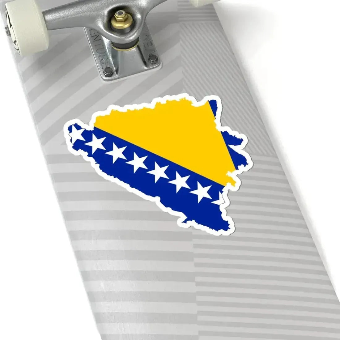 Flag map of Bosnia and Herzegovina (Bosnia and Herzegovina) STICKER Vinyl Kiss-Cut Decal - The Sticker Space