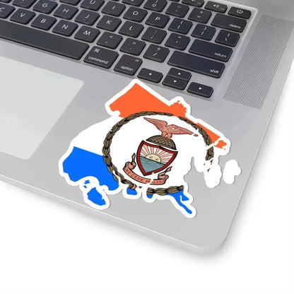 Flag-map of Bronx County New York (United States) STICKER Vinyl Kiss-Cut Decal - The Sticker Space