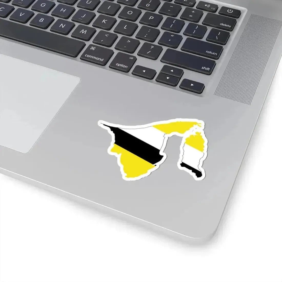 Flag-map of Brunei 1906-1959 (Brunei) STICKER Vinyl Kiss-Cut Decal - The Sticker Space