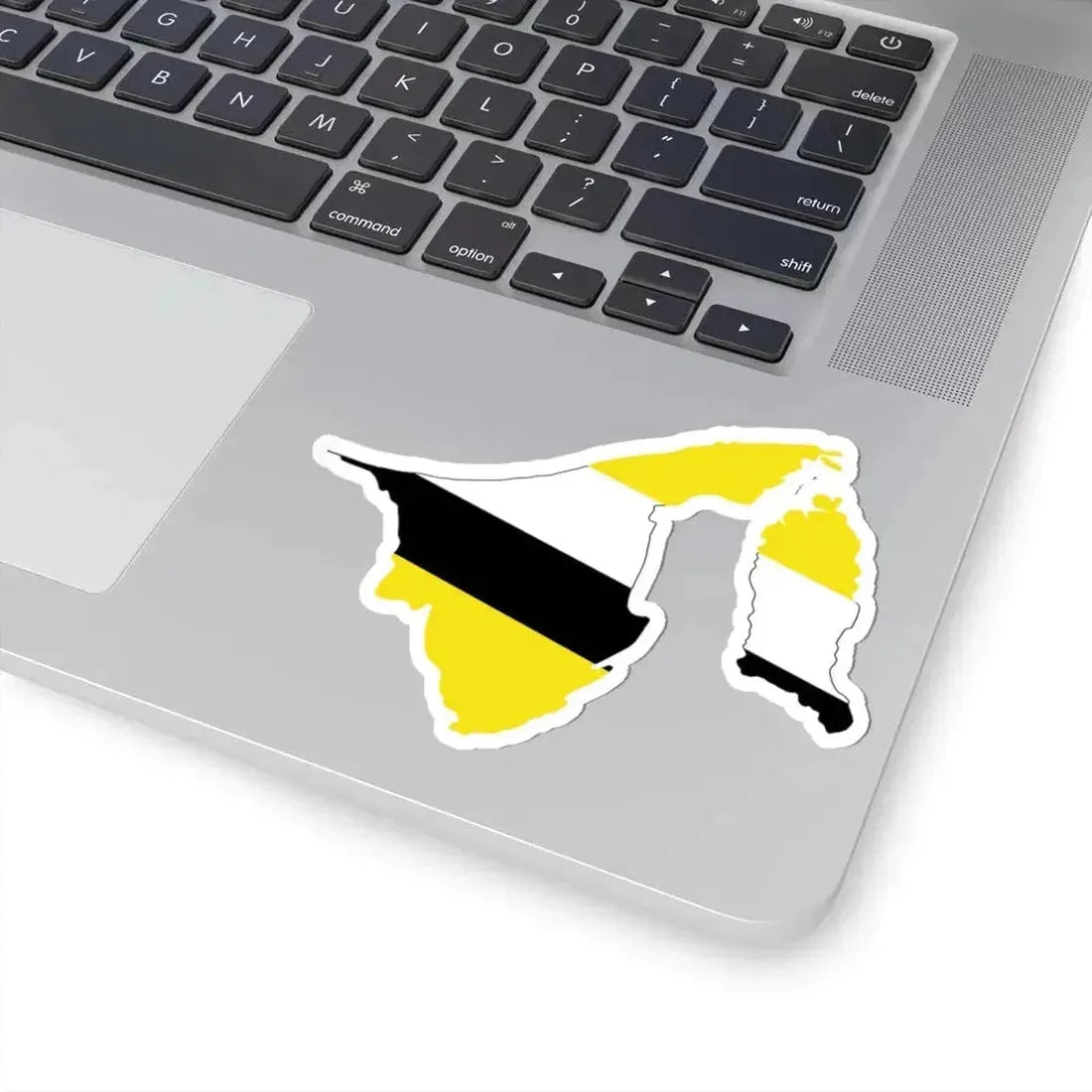 Flag-map of Brunei 1906-1959 (Brunei) STICKER Vinyl Kiss-Cut Decal - The Sticker Space