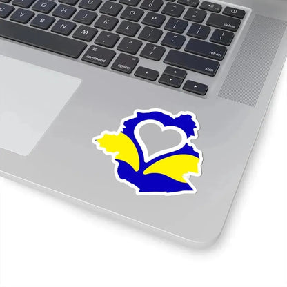 Flag map of Brussels 2 (Belgium) STICKER Vinyl Kiss-Cut Decal - The Sticker Space