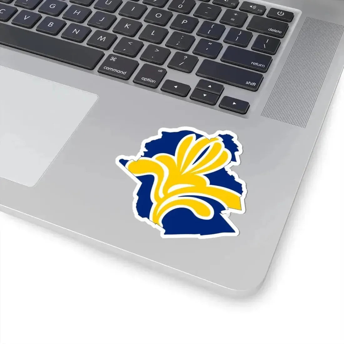 Flag map of Brussels (Belgium) STICKER Vinyl Kiss-Cut Decal - The Sticker Space