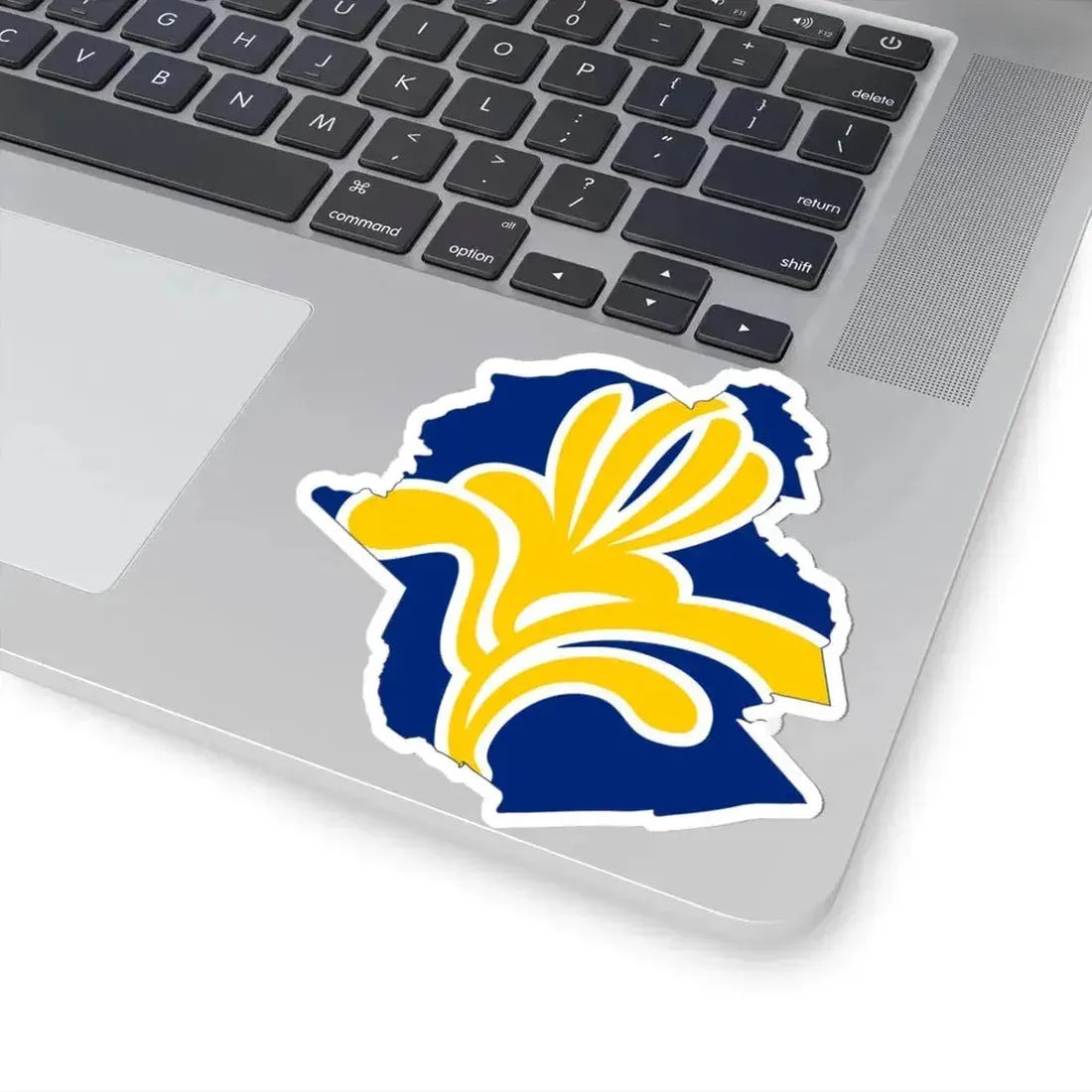 Flag map of Brussels (Belgium) STICKER Vinyl Kiss-Cut Decal - The Sticker Space