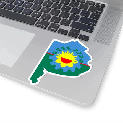 Flag-map of Buenos Aires Province (Argentina) STICKER Vinyl Kiss-Cut Decal - The Sticker Space
