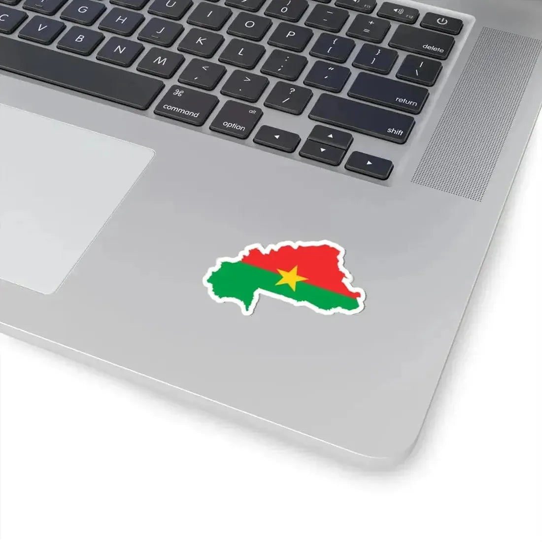 Flag map of Burkina Faso (Burkina Faso) STICKER Vinyl Kiss-Cut Decal - The Sticker Space