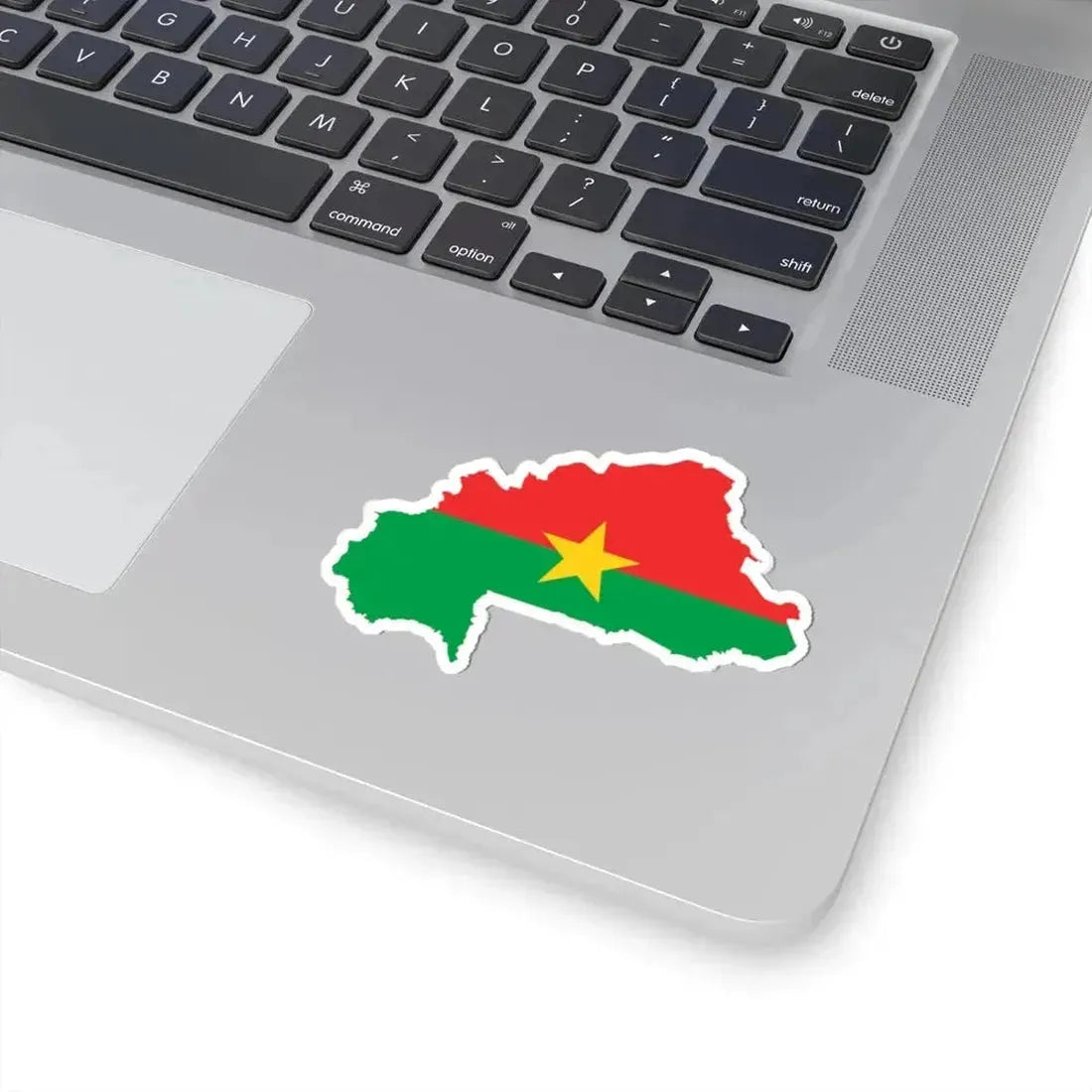 Flag map of Burkina Faso (Burkina Faso) STICKER Vinyl Kiss-Cut Decal - The Sticker Space