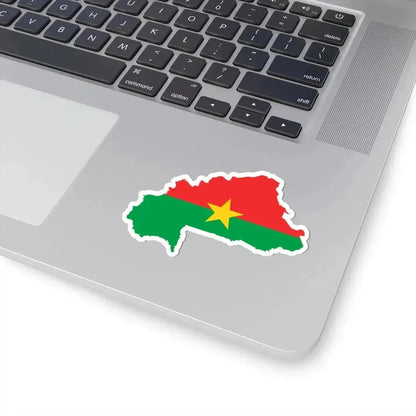 Flag map of Burkina Faso (Burkina Faso) STICKER Vinyl Kiss-Cut Decal - The Sticker Space