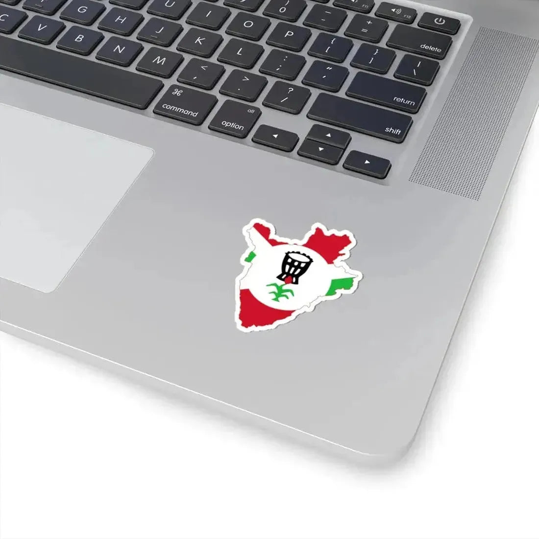 Flag map of Burundi 1962-1966 (Burundi) STICKER Vinyl Kiss-Cut Decal - The Sticker Space