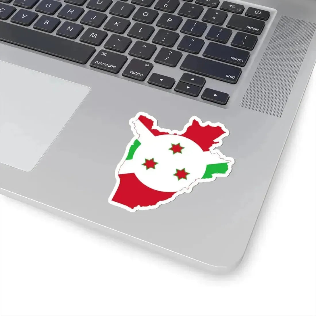 Flag map of Burundi (Burundi) STICKER Vinyl Kiss-Cut Decal - The Sticker Space