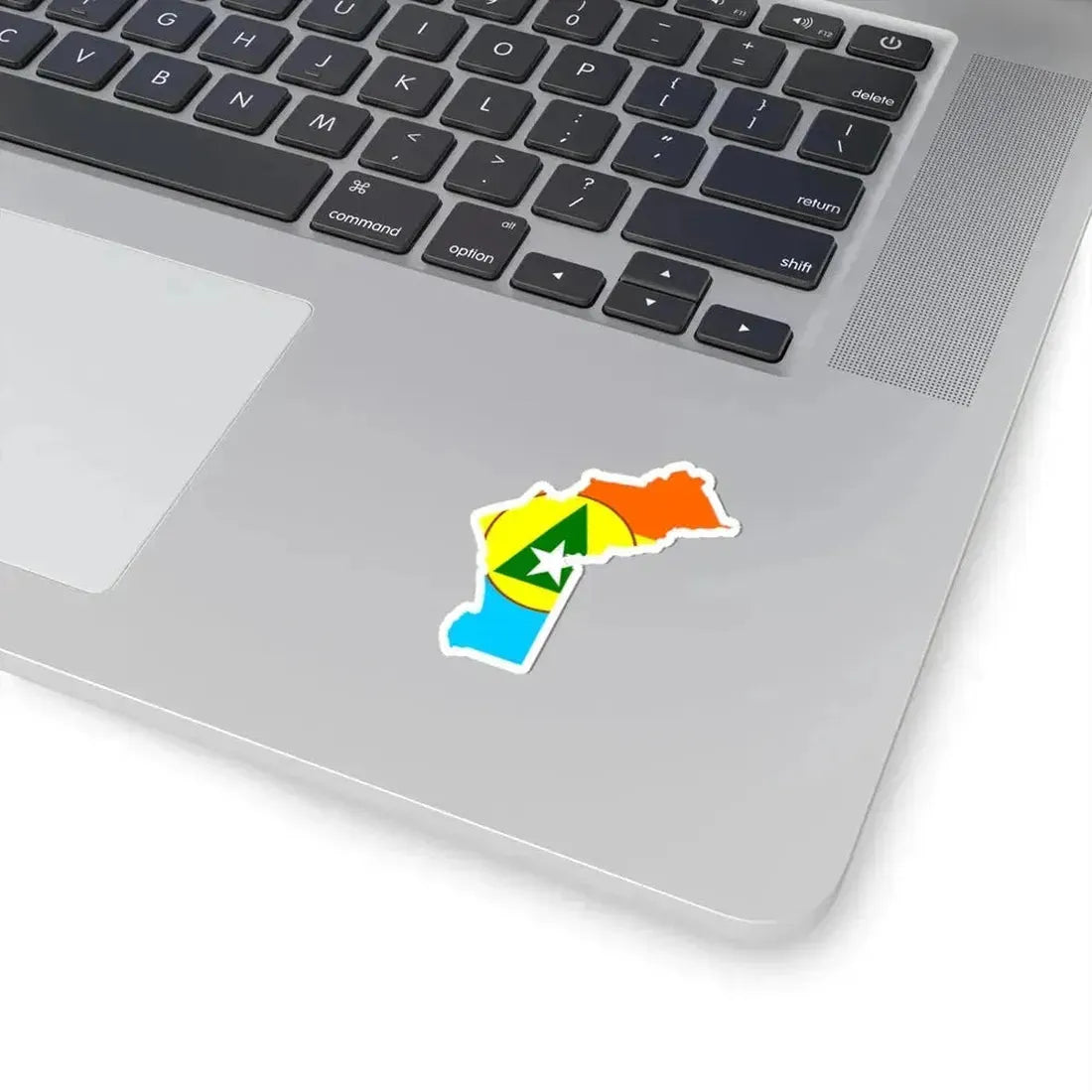 Flag map of Cabinda FLEC (Angola) STICKER Vinyl Kiss-Cut Decal - The Sticker Space