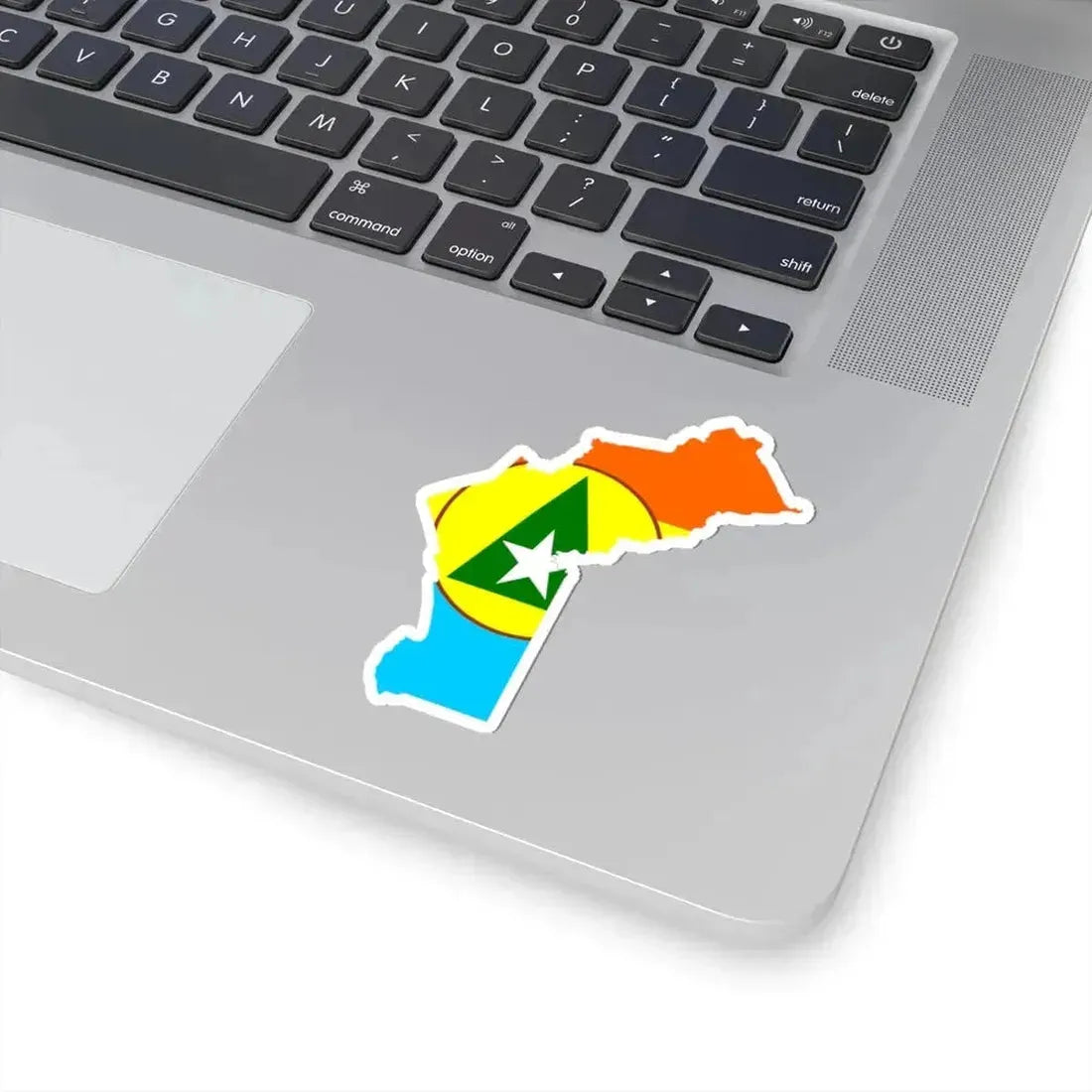 Flag map of Cabinda FLEC (Angola) STICKER Vinyl Kiss-Cut Decal - The Sticker Space