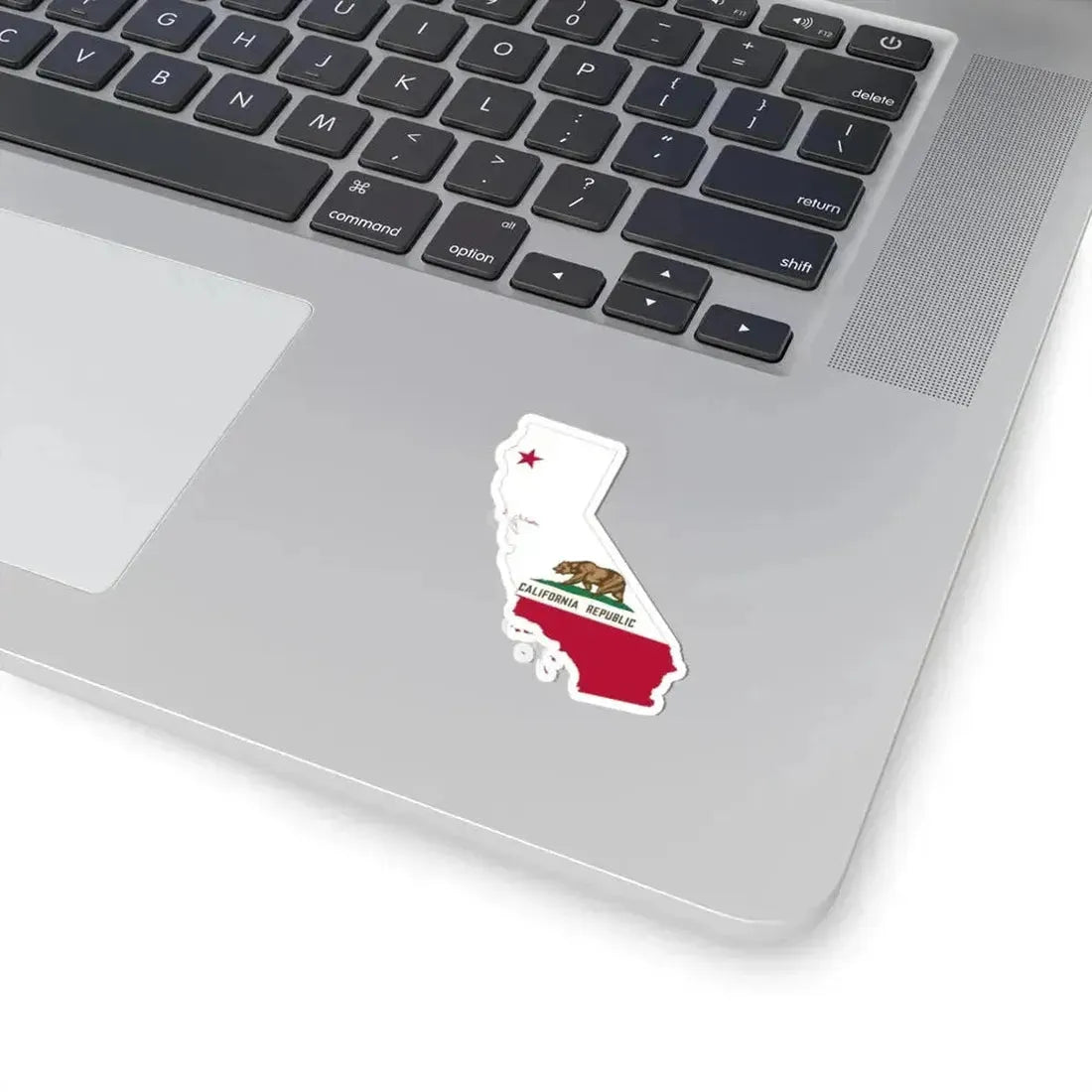 Flag-map of California (United States) STICKER Vinyl Kiss-Cut Decal - The Sticker Space